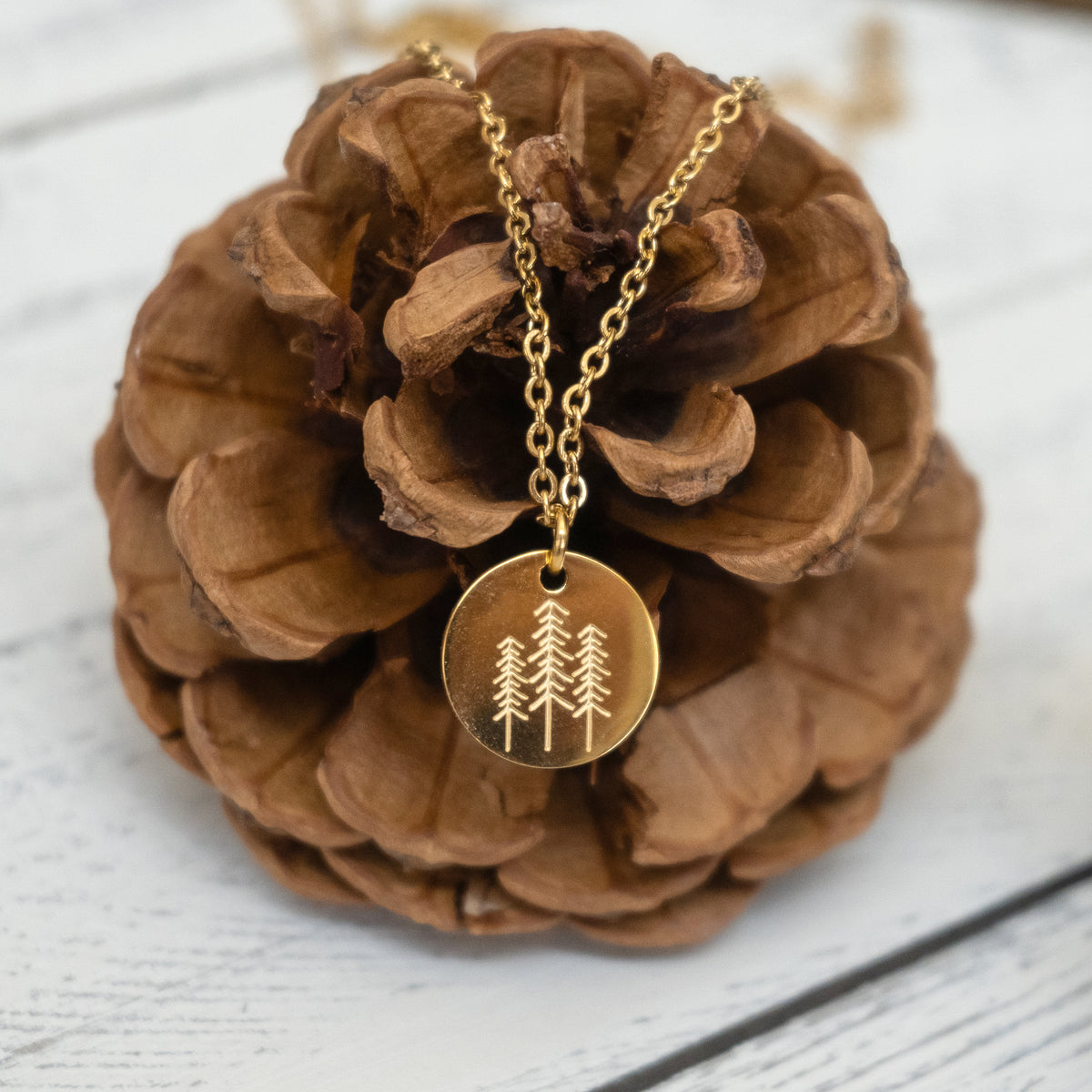 Pine Tree Necklace | Stainless Steel Necklace | 17 Mile