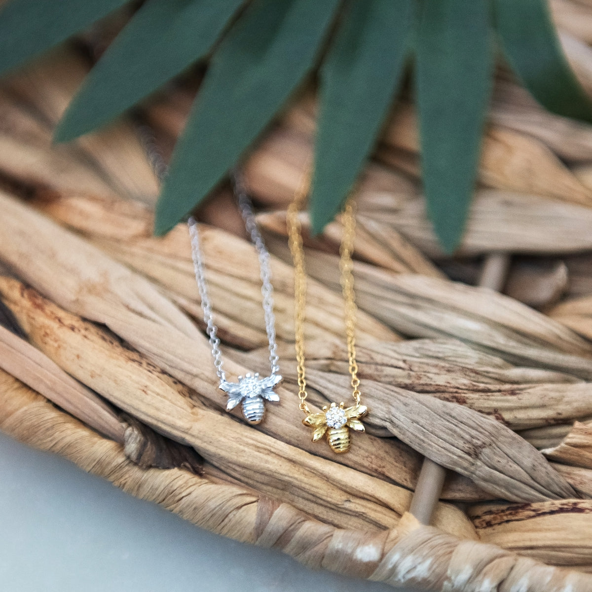 Tiny Bee Necklace