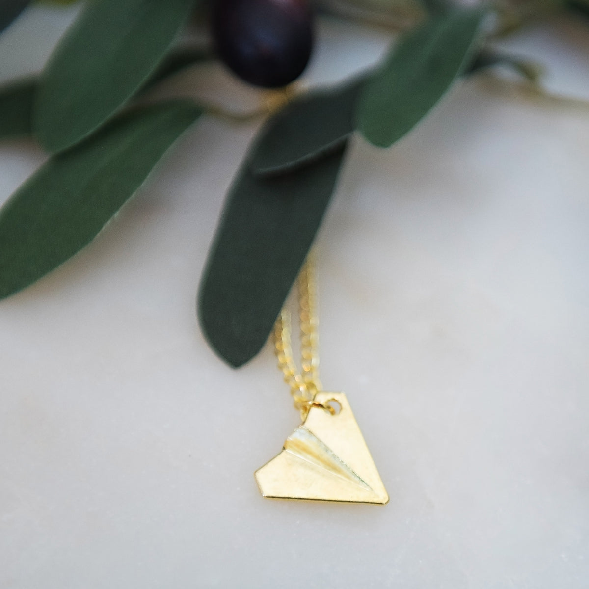 Paper Airplane Necklace 2