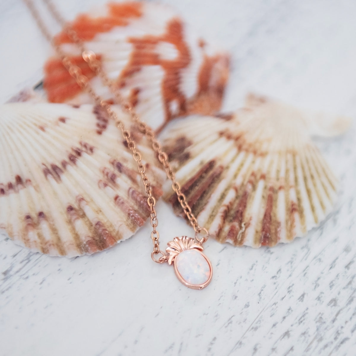 Opal Pineapple Necklace