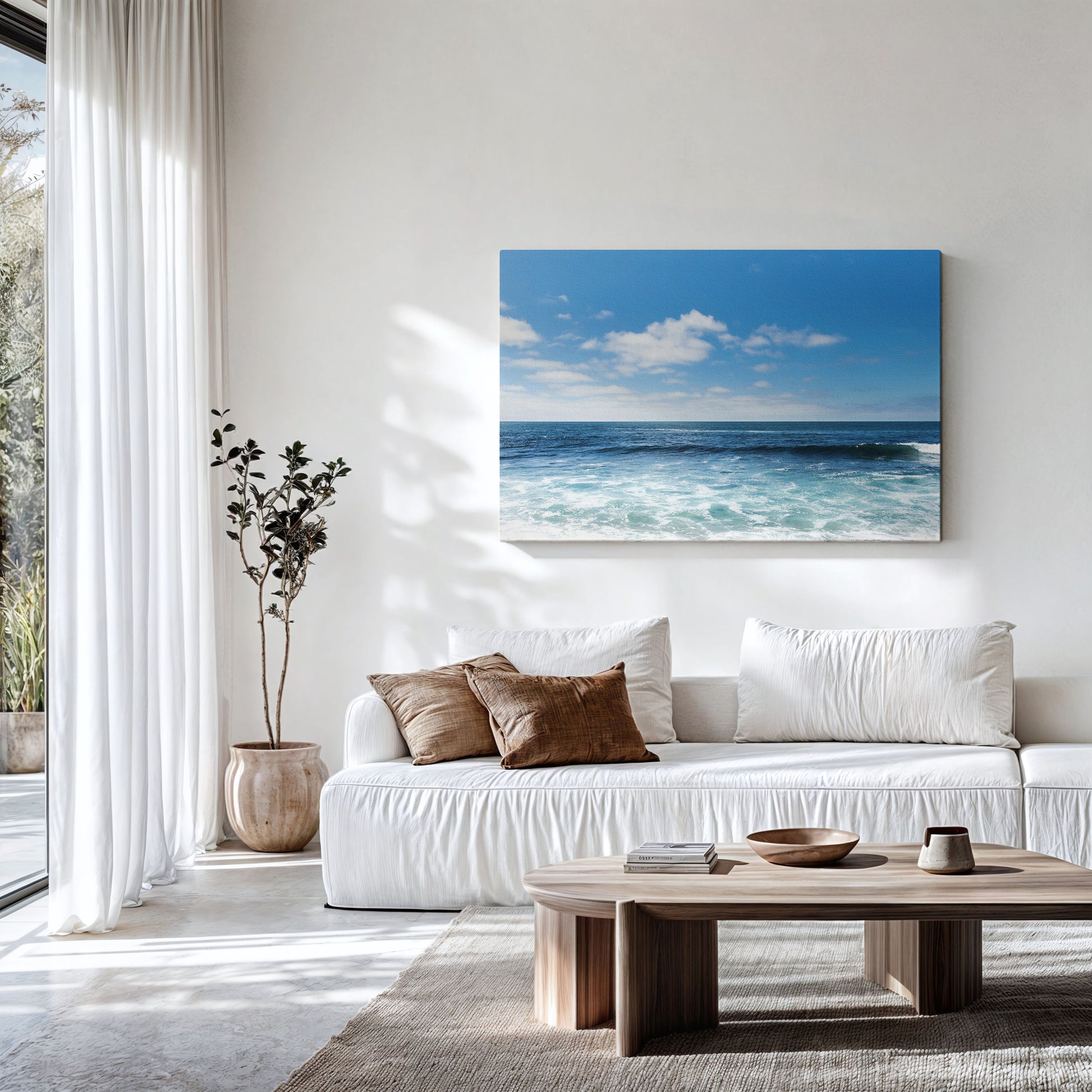 Blue Ocean Canvas | Blue Ocean Print | 17 Mile