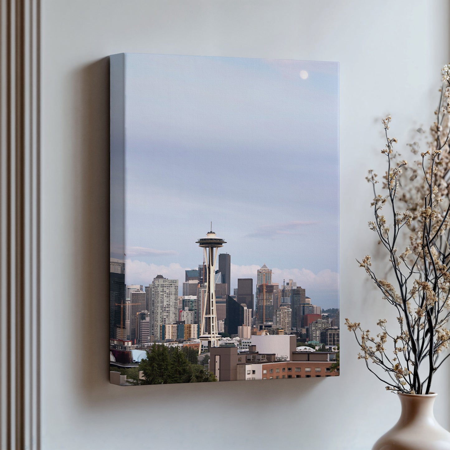 Space Needle Canvas | Seattle Skyline Print | 17 Mile