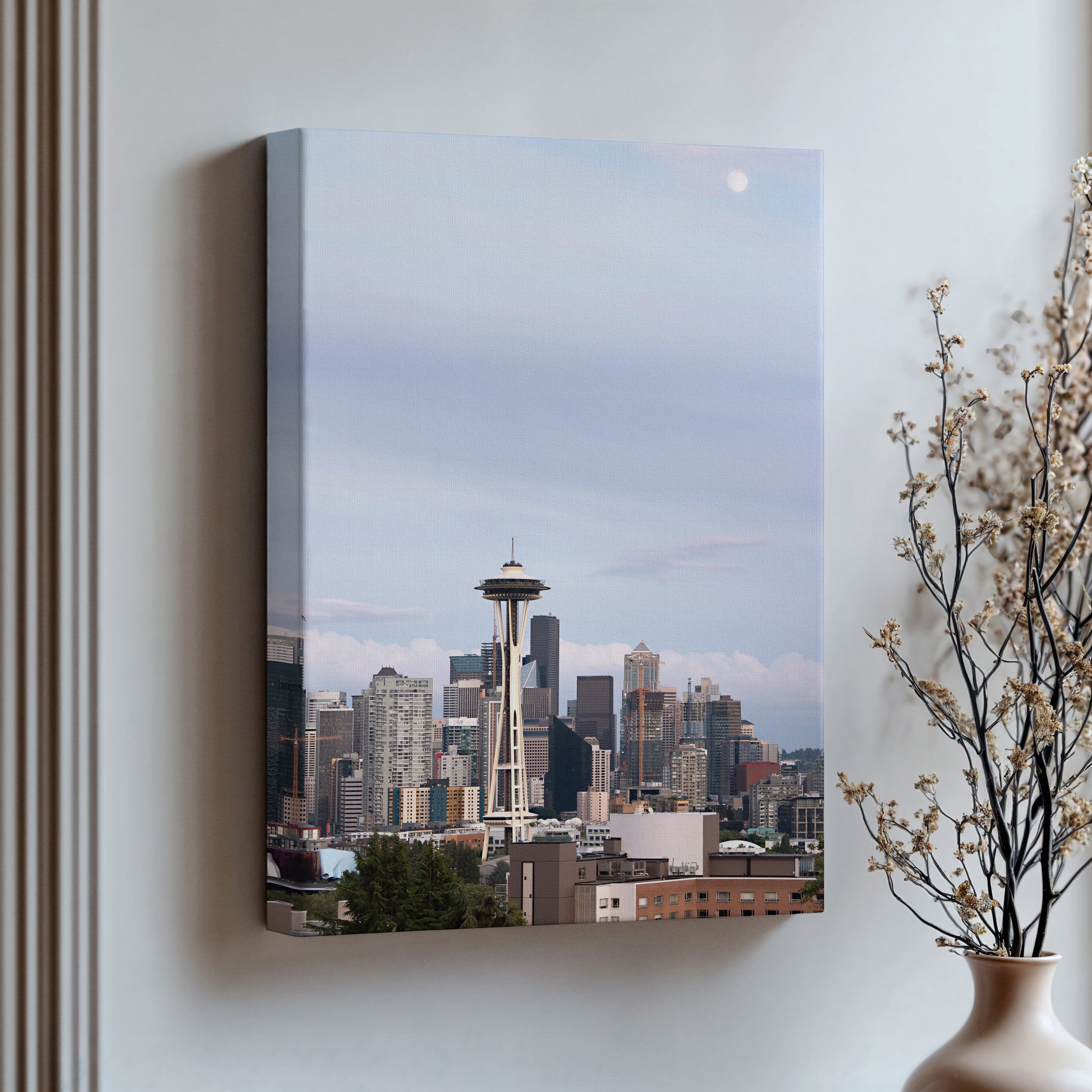 Space Needle Canvas | Seattle Skyline Print | 17 Mile