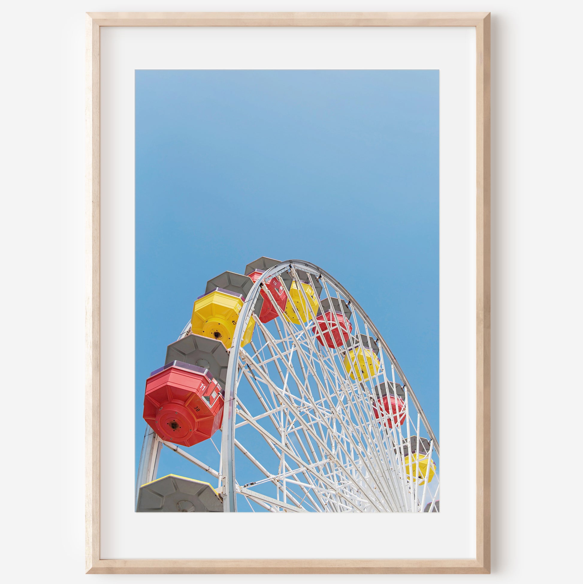 Ferris Wheel Print | Santa Monica Canvas | 17 Mile