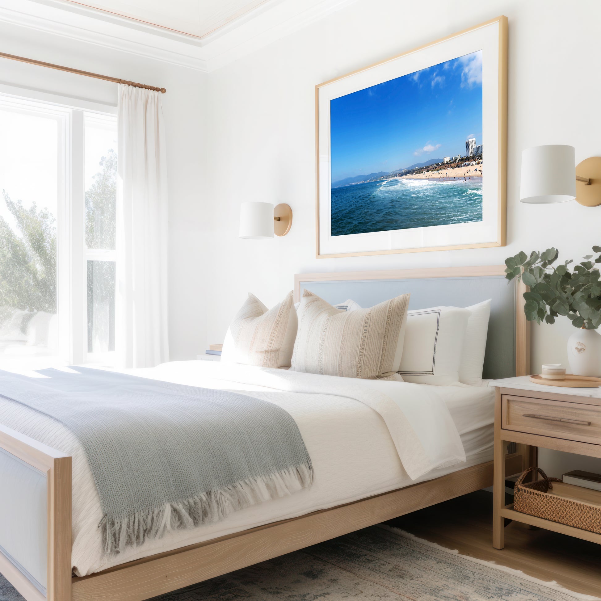 Beach Wall Art | Santa Monica Print | 17 Mile