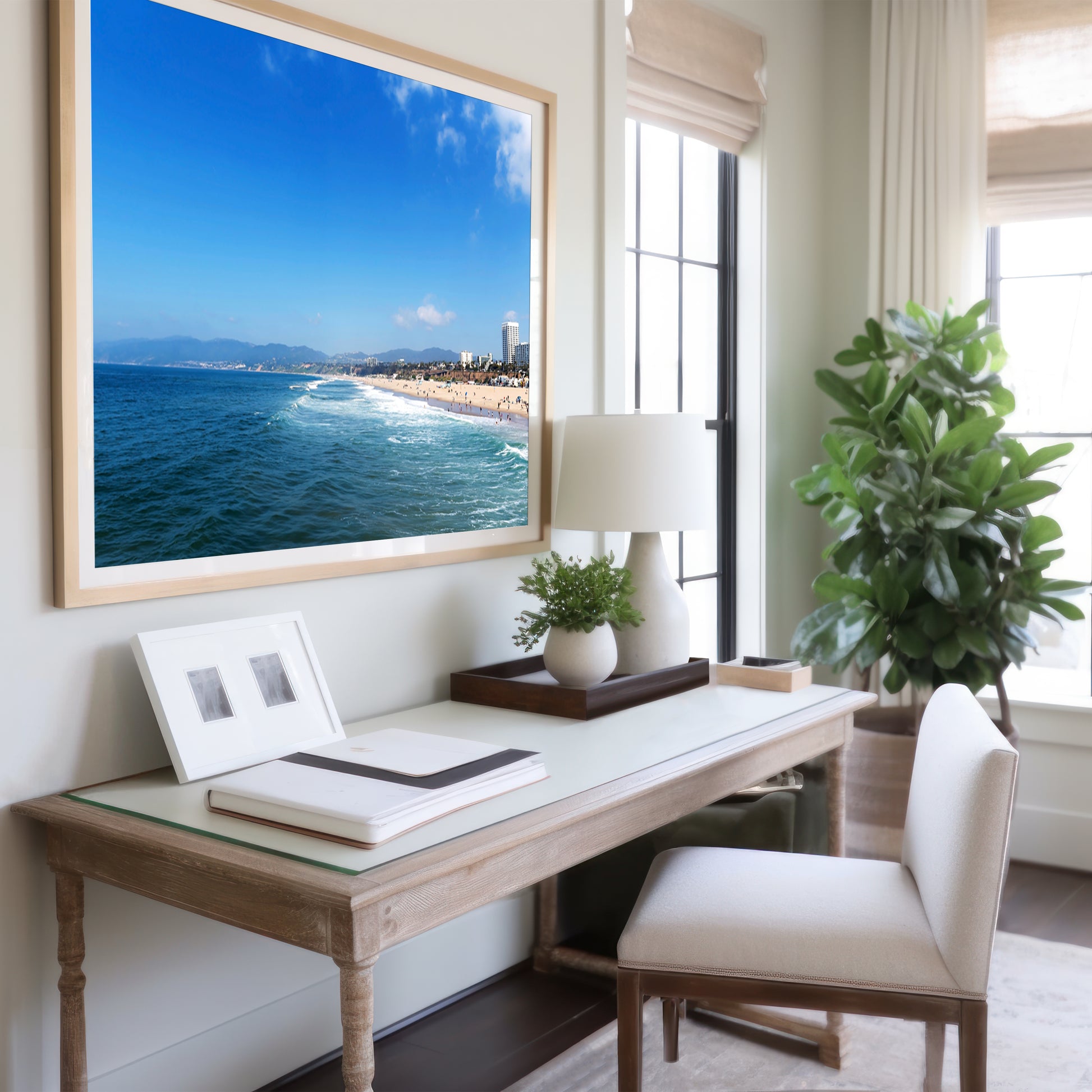Beach Wall Art | Santa Monica Print | 17 Mile