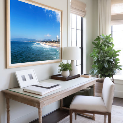 Beach Wall Art | Santa Monica Print | 17 Mile