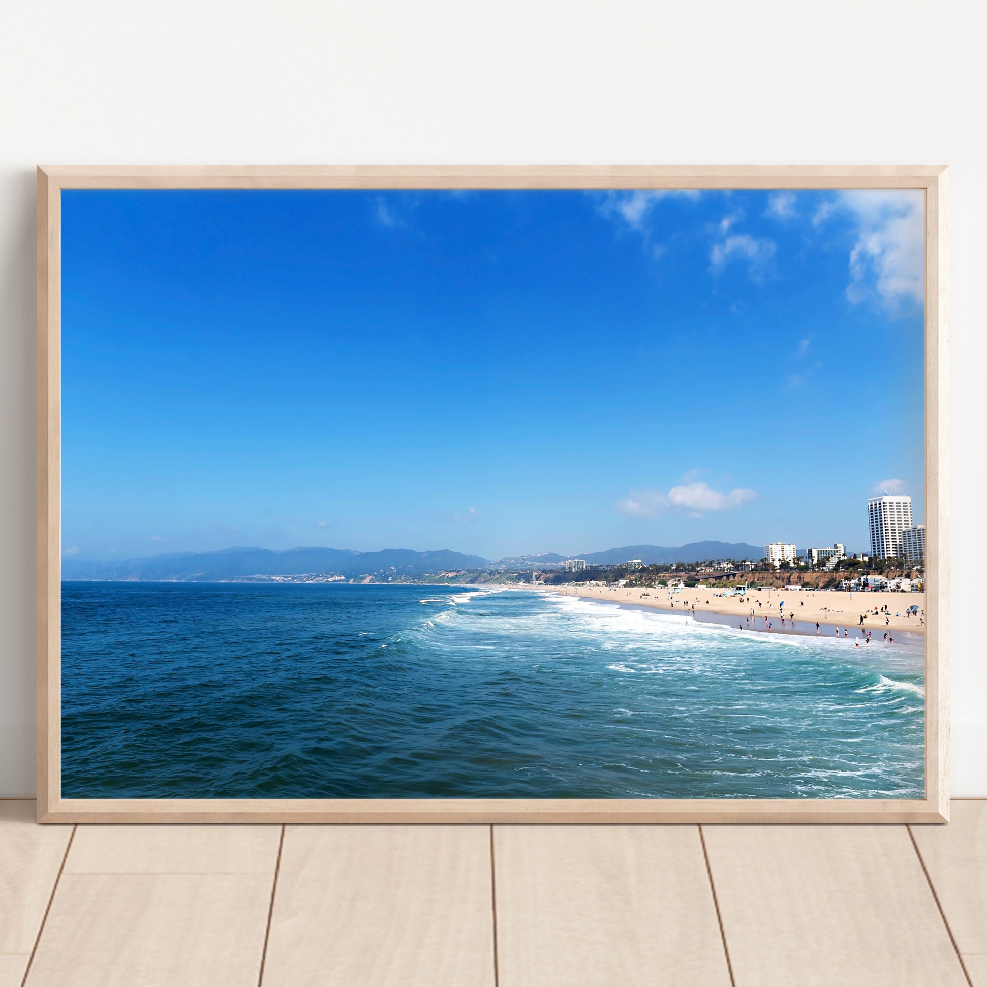 Beach Wall Art | Santa Monica Print | 17 Mile