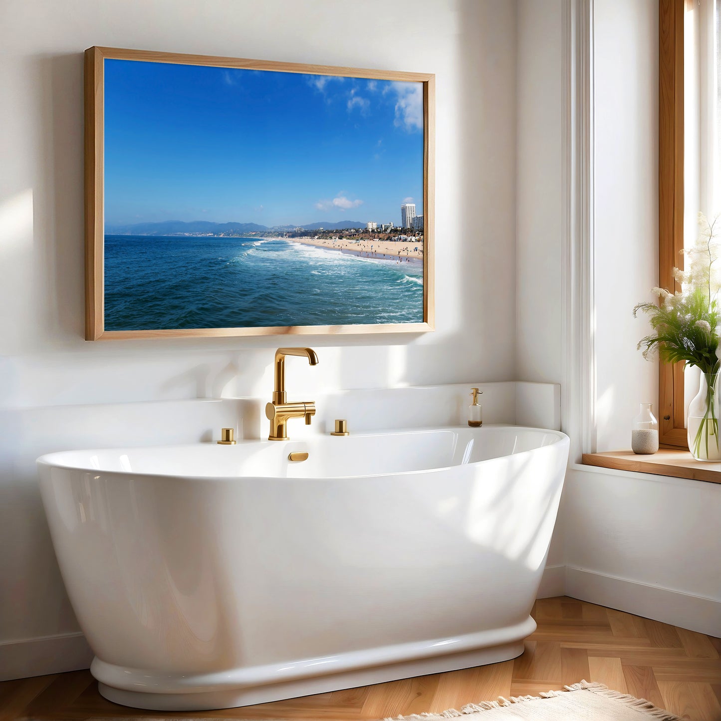 Beach Wall Art | Santa Monica Print | 17 Mile