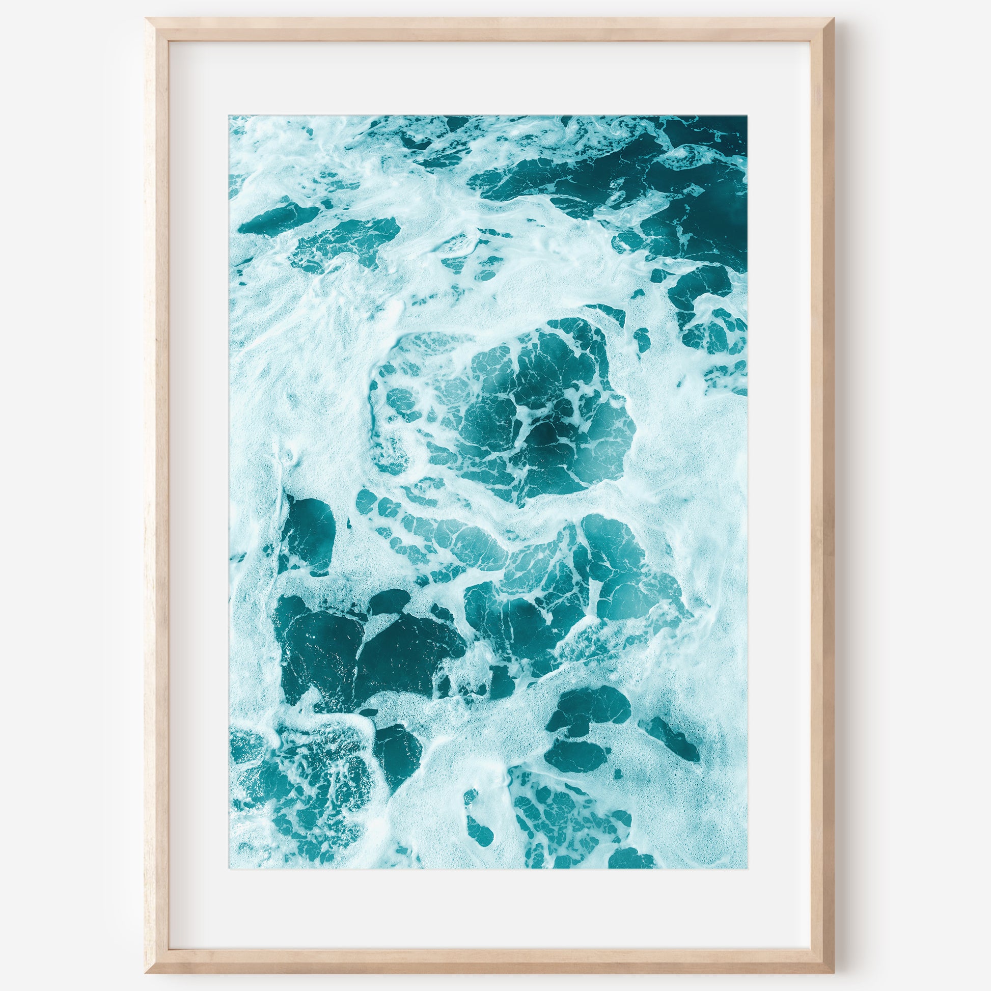 Turquoise Wave Canvas | Turquoise Ocean Wall Art | 17 Mile