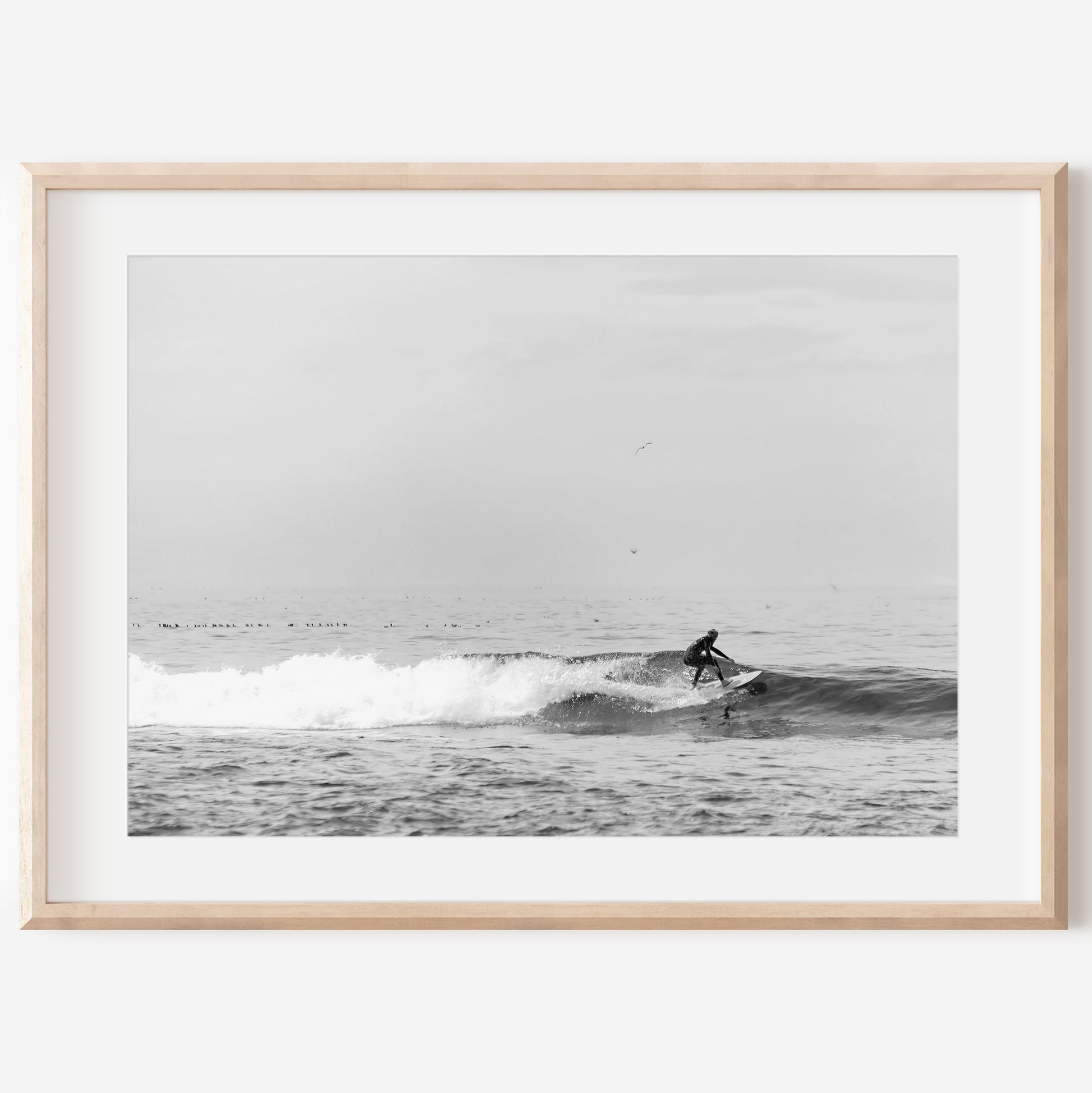 Monochrome Surf Canvas | Monochrome Surf Print | 17 Mile