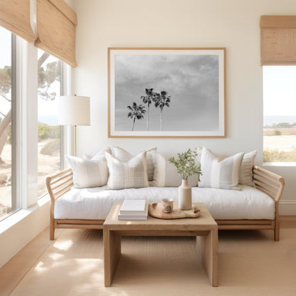 Black and White Palm Print | Black and White Palm Art | 17 Mile