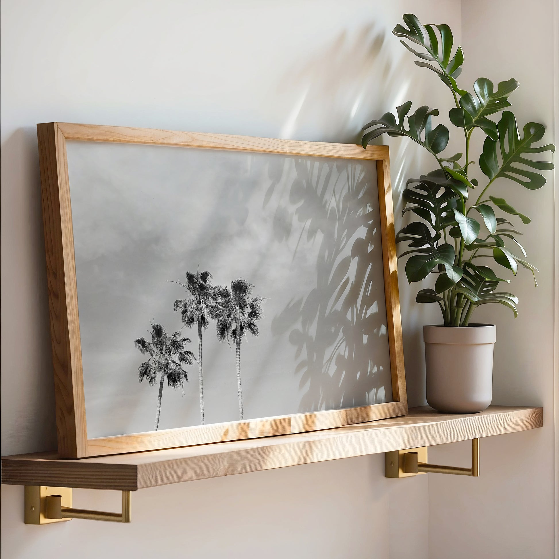 Black and White Palm Print | Black and White Palm Art | 17 Mile