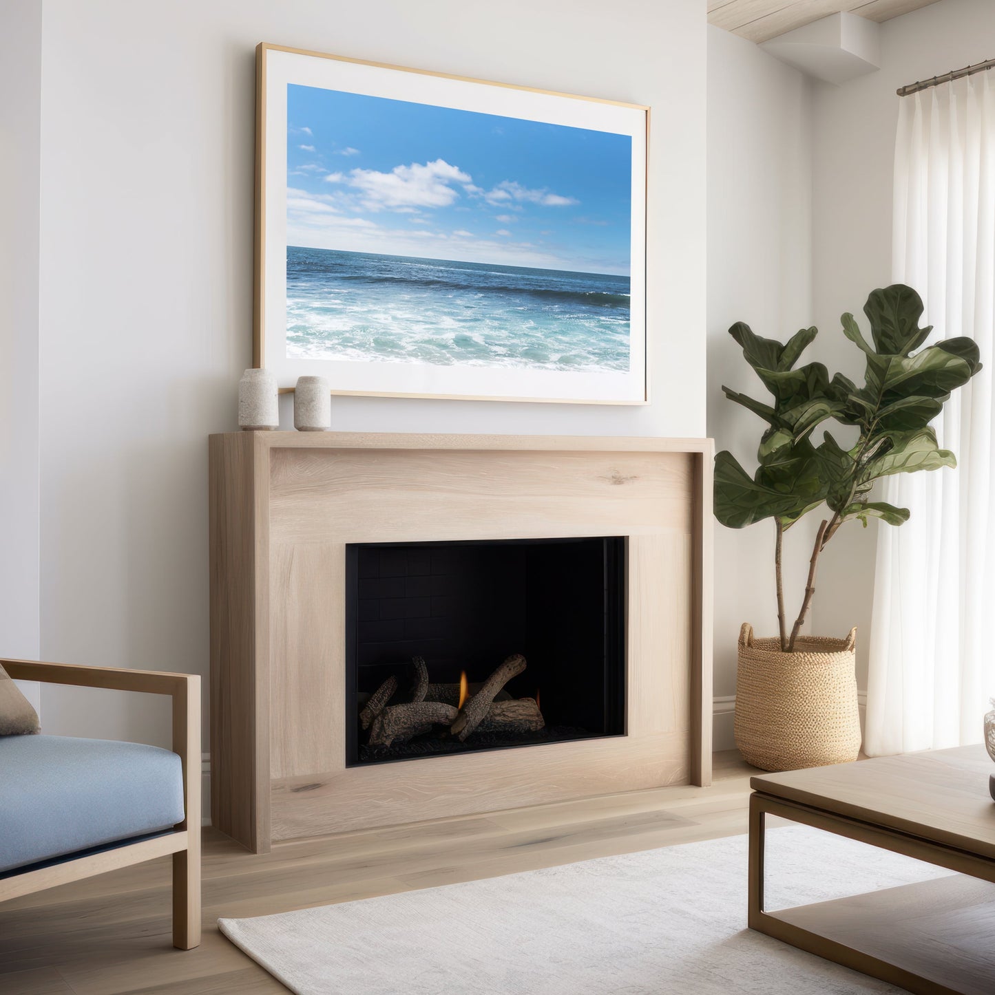 Blue Ocean Canvas | Blue Ocean Print | 17 Mile