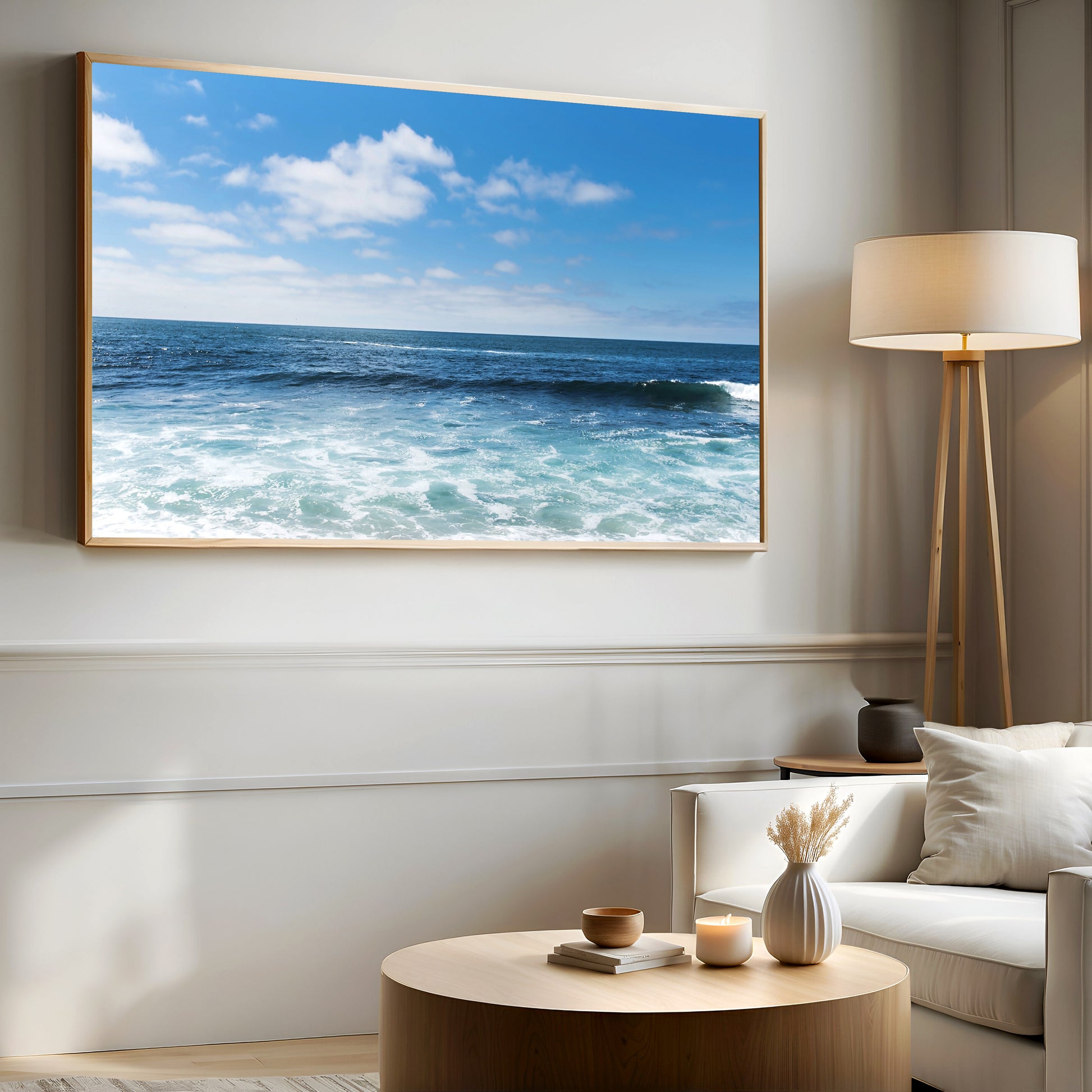 Blue Ocean Canvas | Blue Ocean Print | 17 Mile