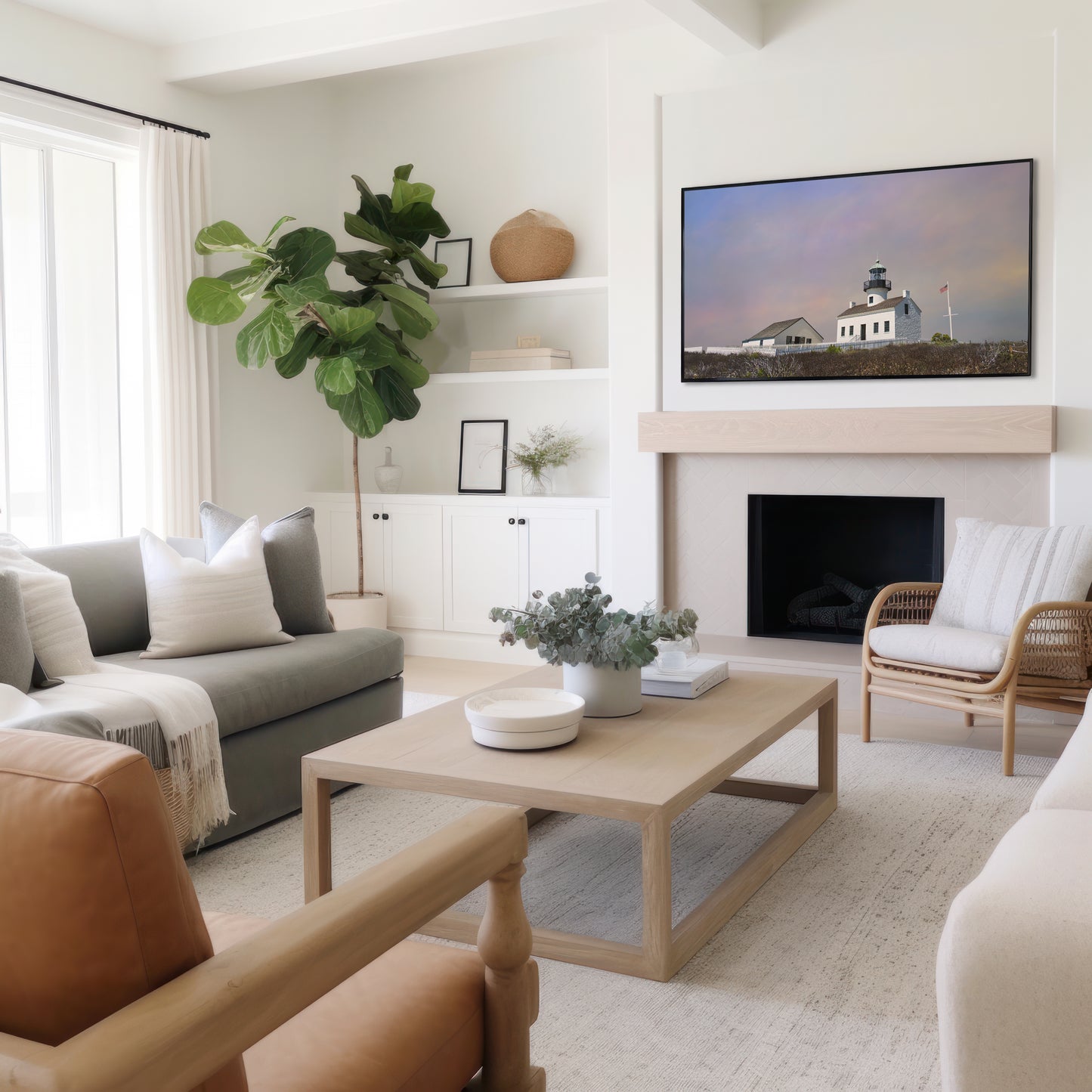 Point Loma Lighthouse Print | Point Loma Print | 17 Mile