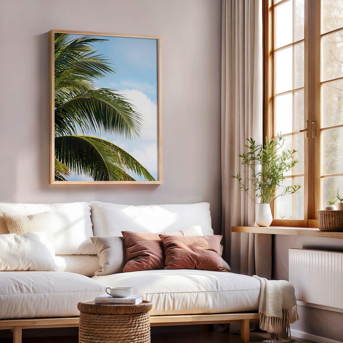 Palm Leaves Cancun Print