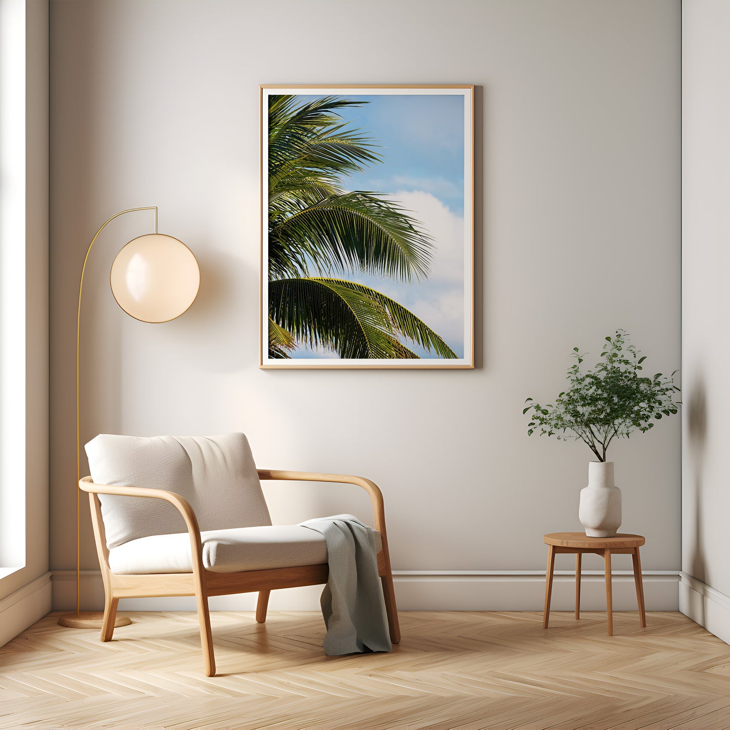 Palm Leaves Cancun Print