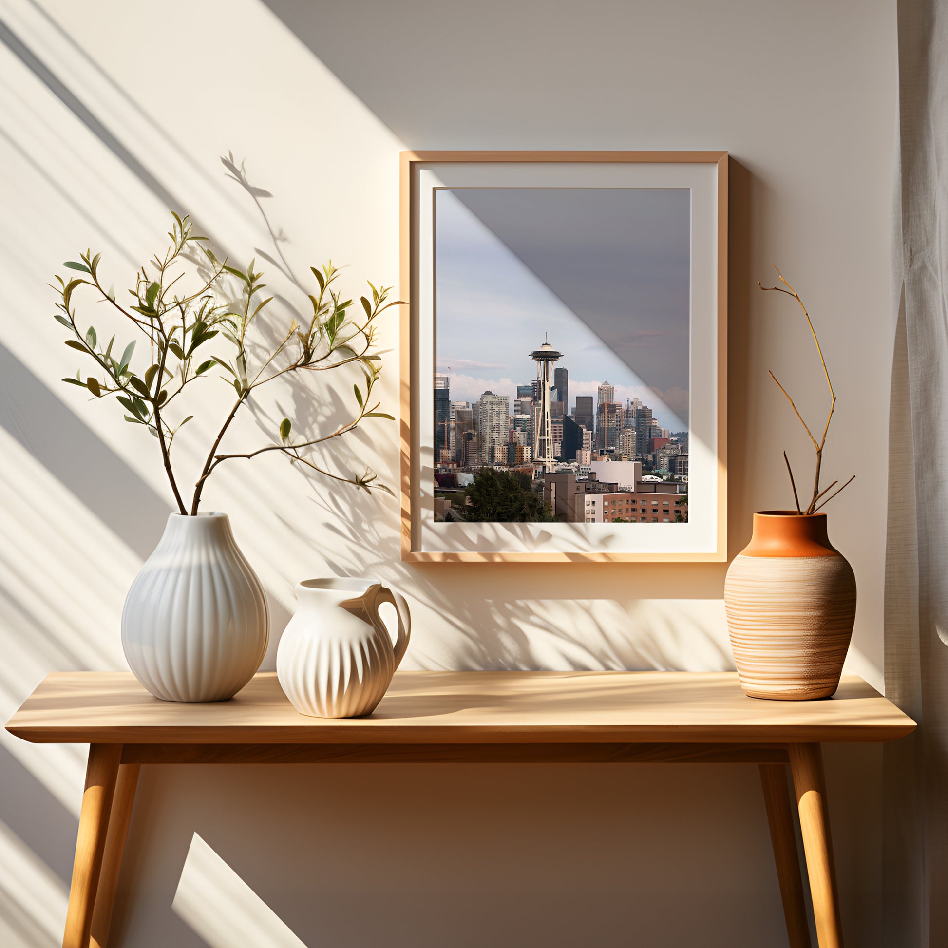 Space Needle Canvas | Seattle Skyline Print | 17 Mile
