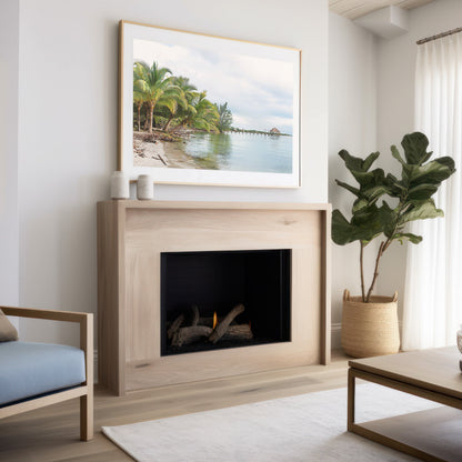 Belize Ocean Canvas | Tropical Beach Print | 17 Mile