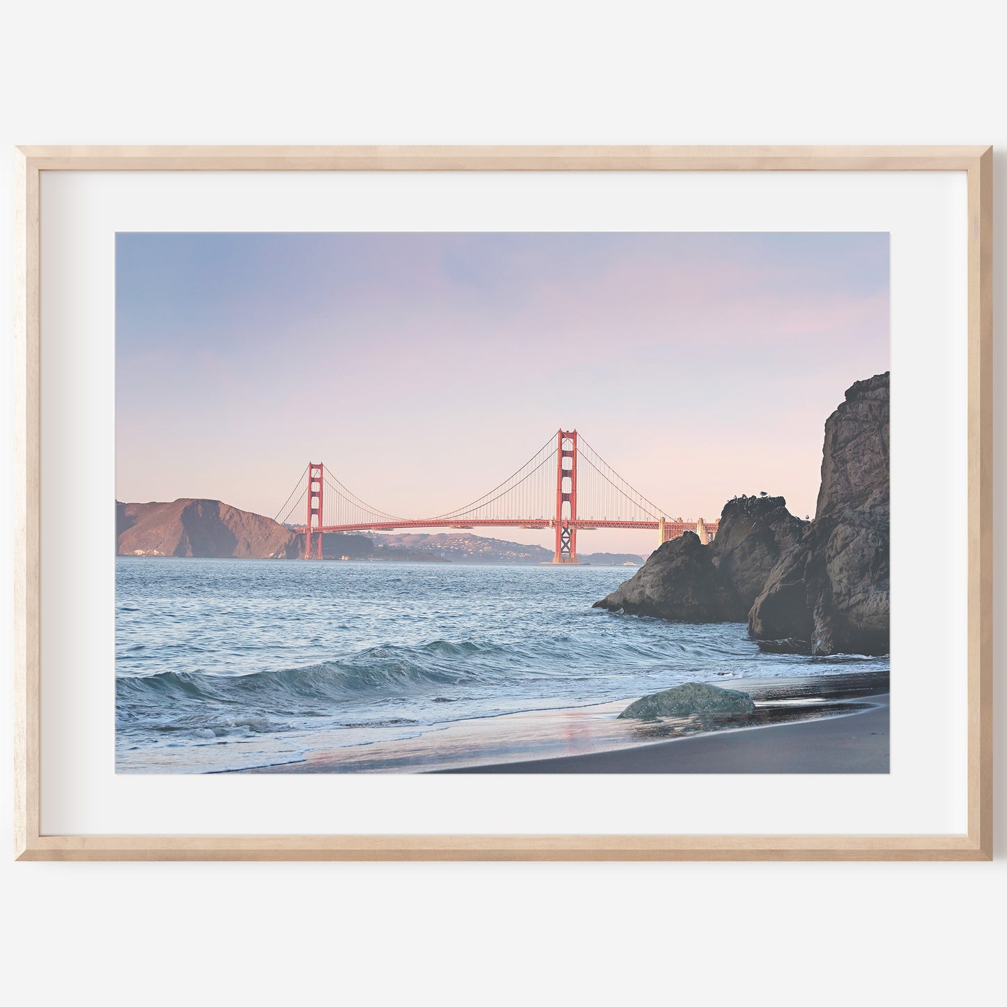Sunset Cityscape Canvas | Bridge Sunset Canvas | 17 Mile