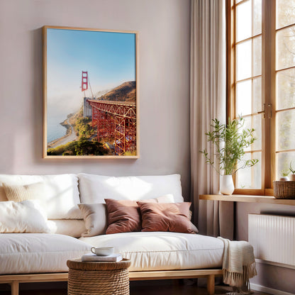 Modern Wall Print | Golden Gate Print | 17 Mile