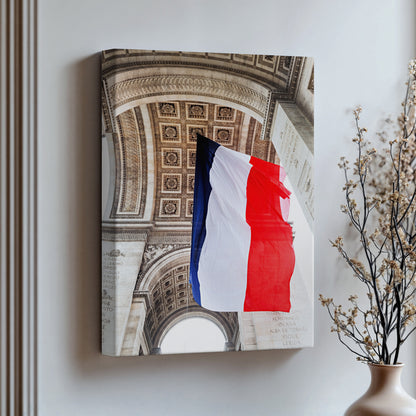 France Flag Paris Print