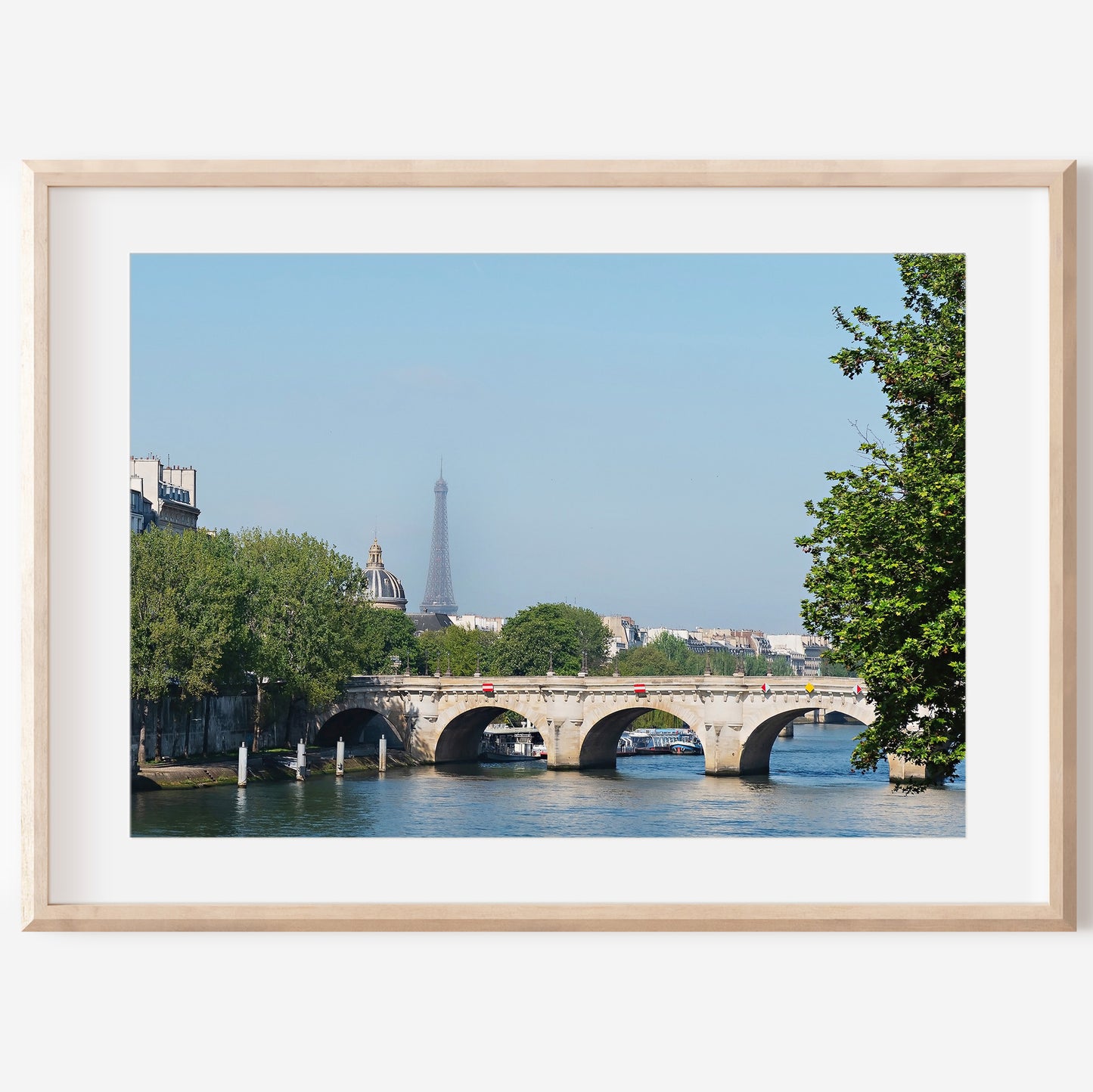 Eiffel Tower and Seine River Print