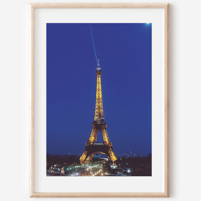 Eiffel Tower at Night Print