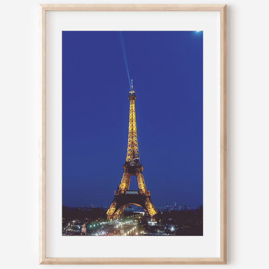 Eiffel Tower at Night Print