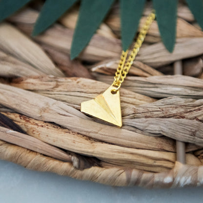 Paper Airplane Necklace 2