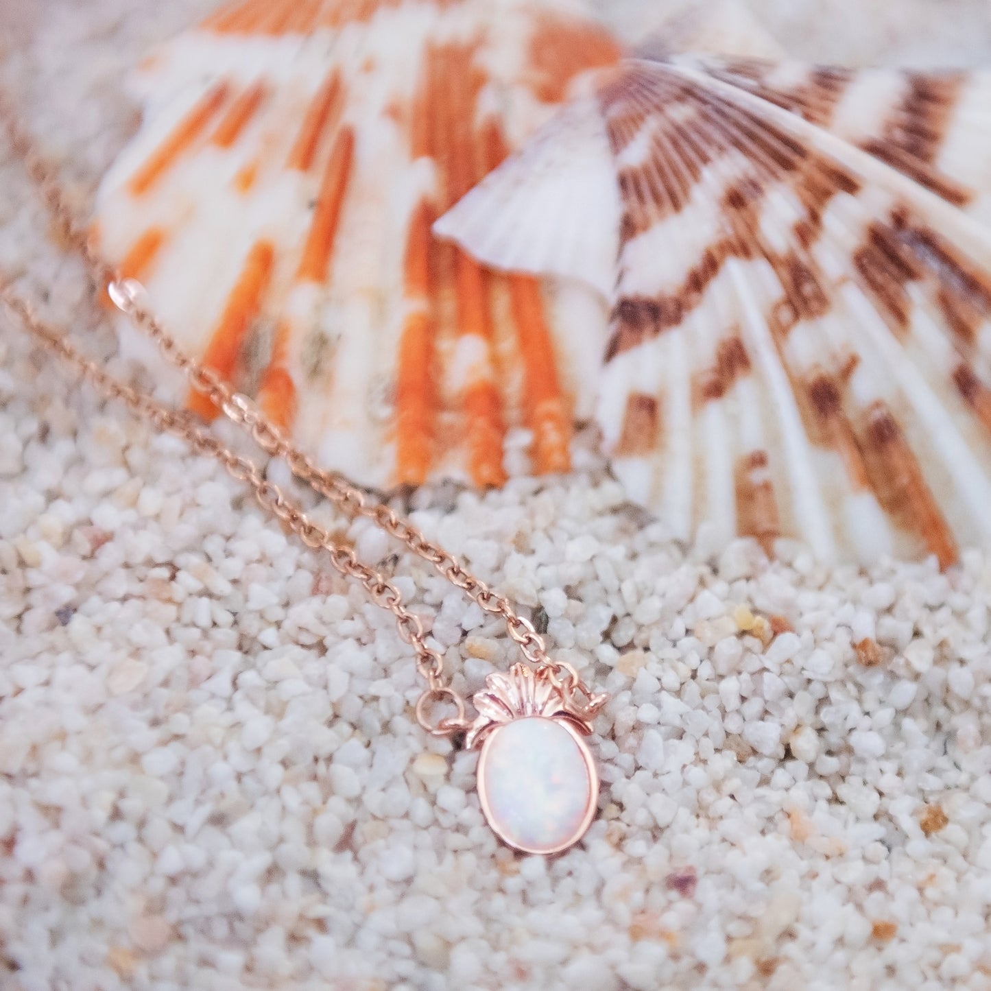 Opal Pineapple Necklace