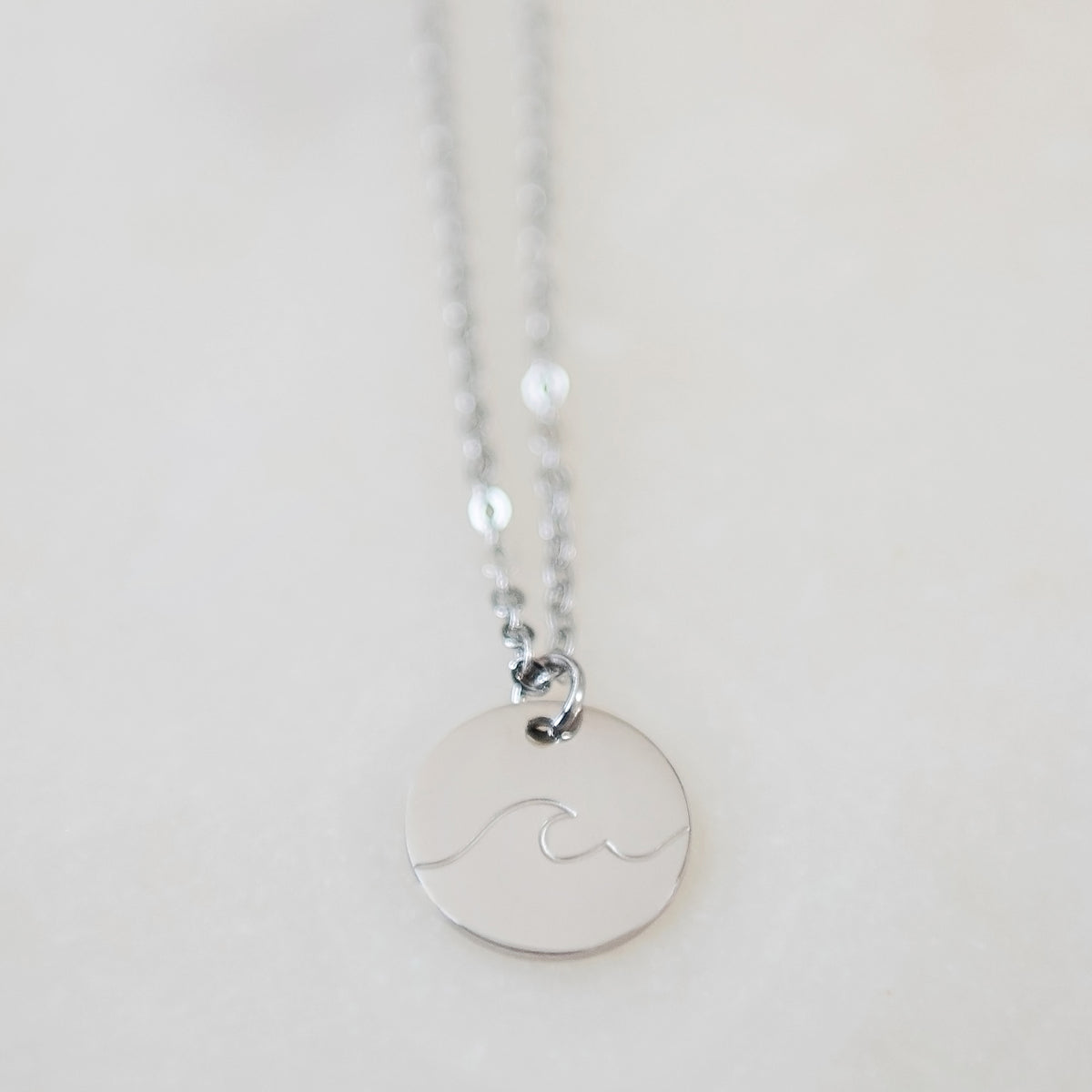 Ocean Wave Necklace | Unisex Wave Necklace | 17 Mile