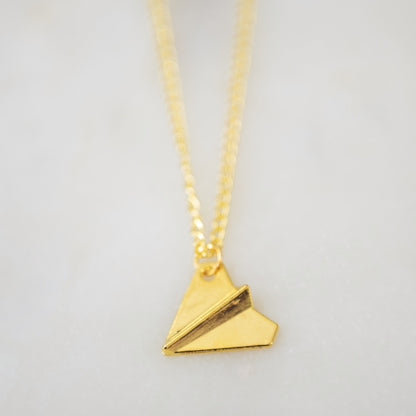 Paper Airplane Necklace 2