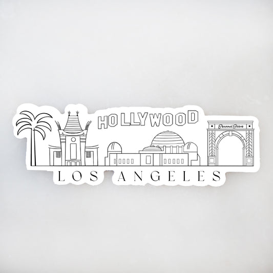 Los Angeles Sticker | Los Angeles Vinyl Sticker | 17 Mile