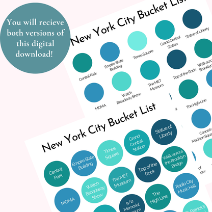 New York Bucket List