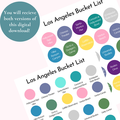 Los Angeles Bucket List