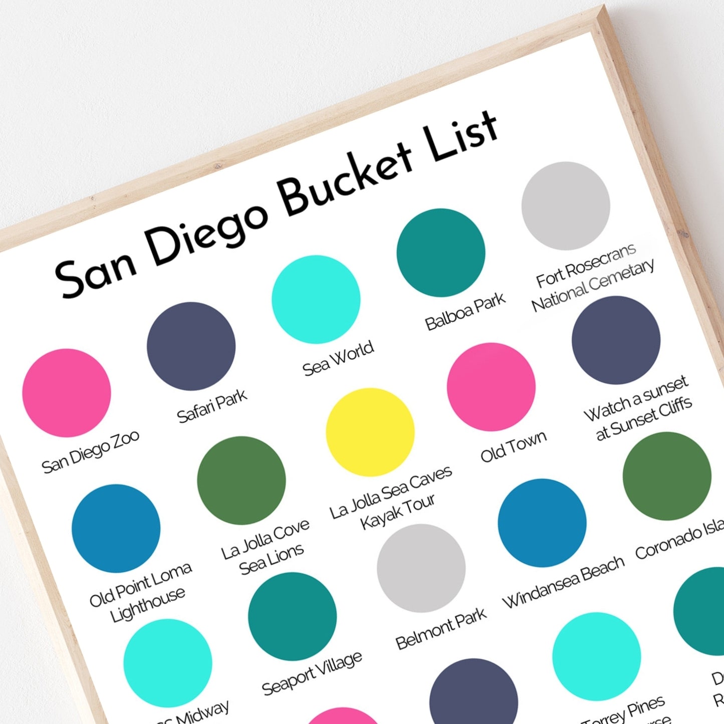 San Diego Bucket List | California Travel Sticker | 17 Mile