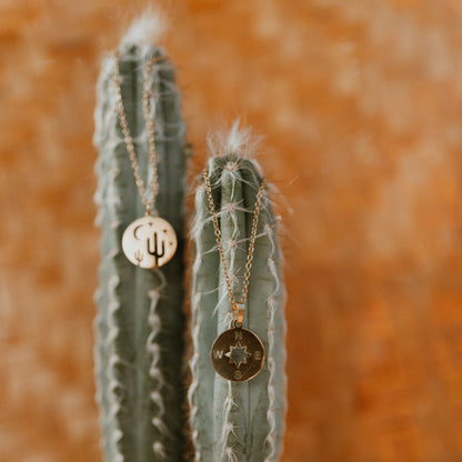 Desert Scene Necklace | Stainless Steel Necklace | 17 Mile