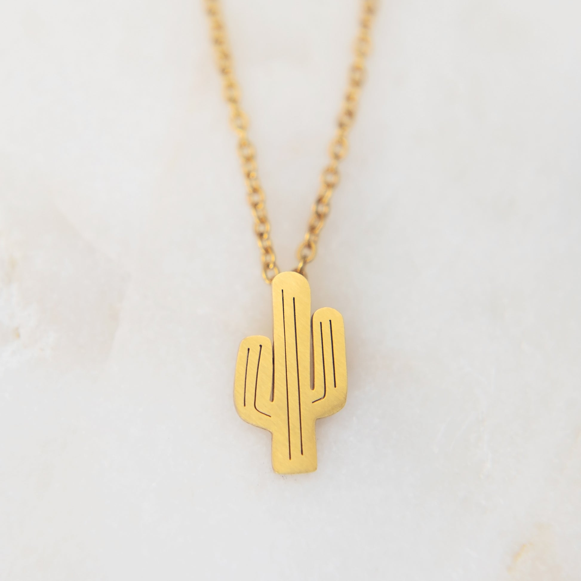 Gold Cactus Necklace | Silver Cactus Necklace | 17 Mile