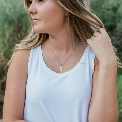 Gold Cactus Necklace | Silver Cactus Necklace | 17 Mile