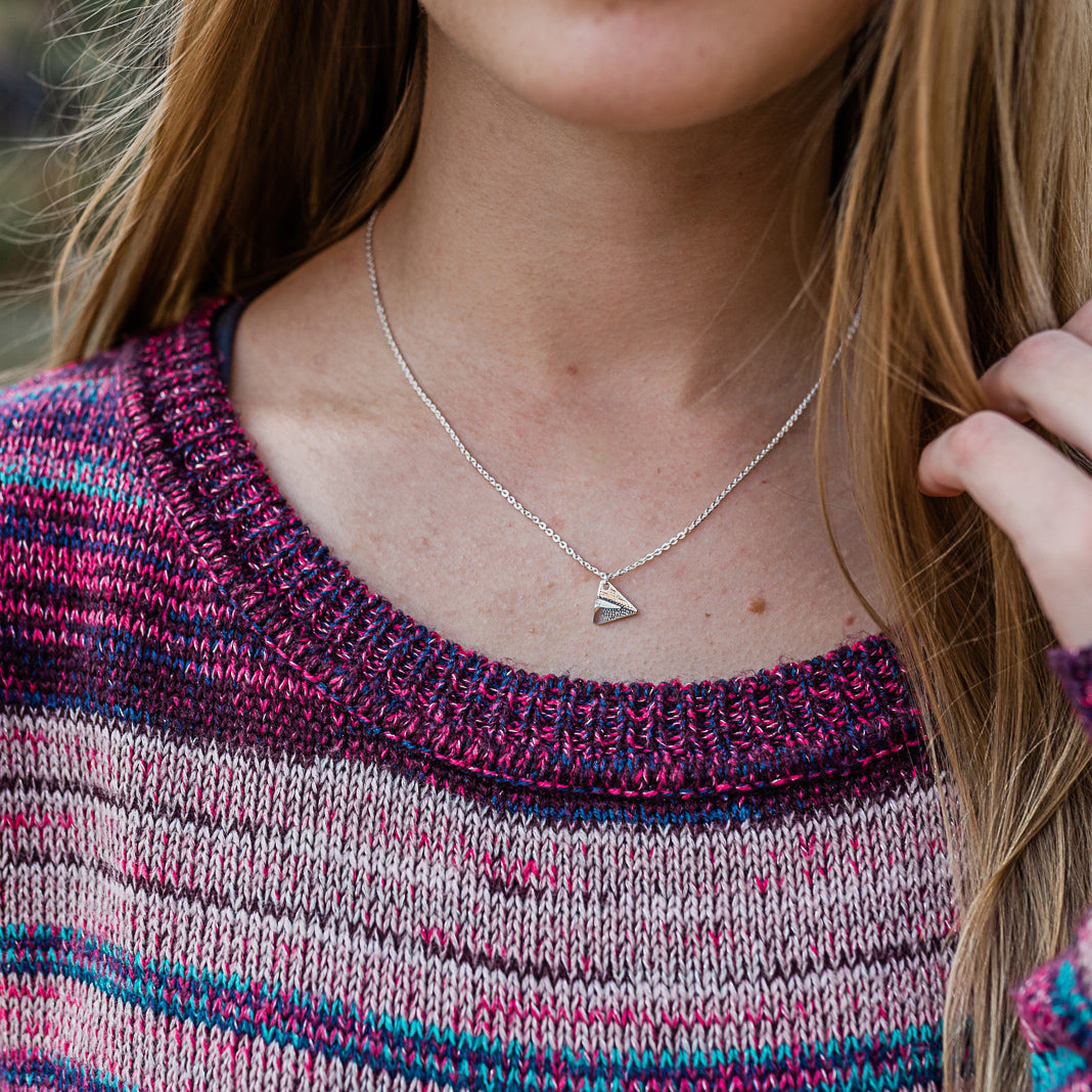 Paper Airplane Necklace | Stainless Steel Necklace | 17 Mile