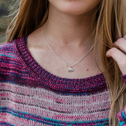 Paper Airplane Necklace | Stainless Steel Necklace | 17 Mile